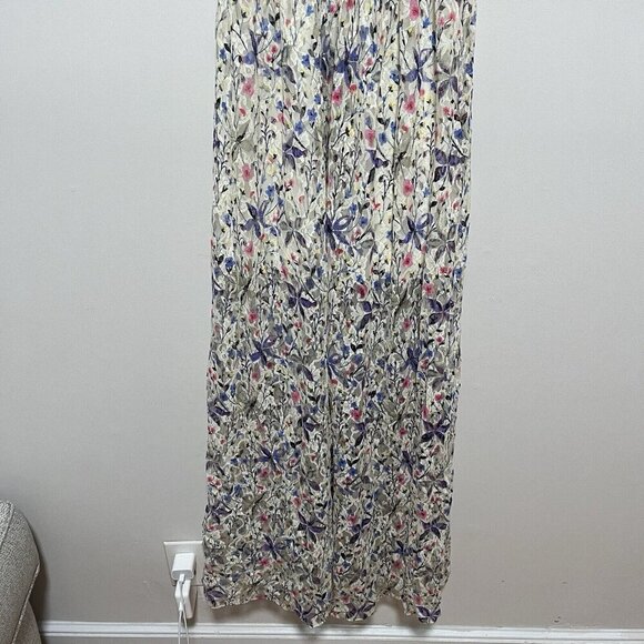 Free People Cherry Blossom Sheer Mesh Maxi Gown Dress Size 4‎ - Picture 5 of 11